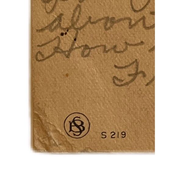 Antique 1914 Ephemera Postcard Barton Spooner Little Girl On Swing Sweet Poem - Picture 8 of 8